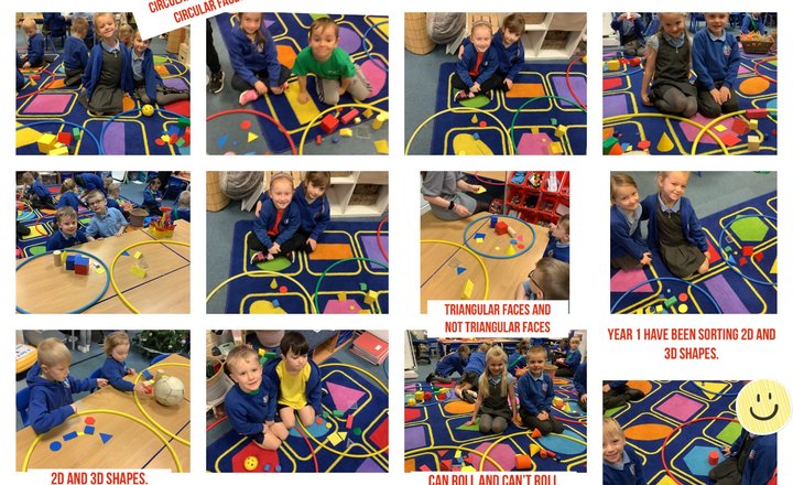 Image of Year 1- 2D and 3D shapes. 