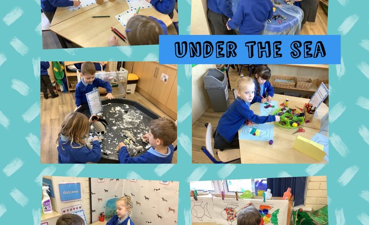 Image of Reception launches their under the sea topic 