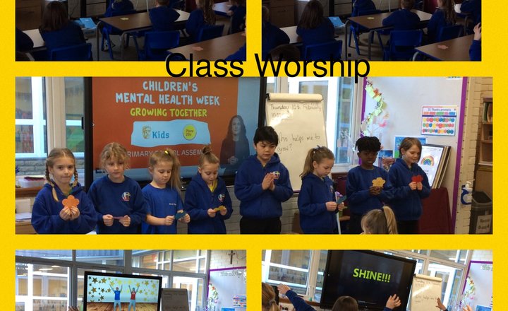 Image of Year 3 Class Worship - #Children’sMentalHealthWeek
