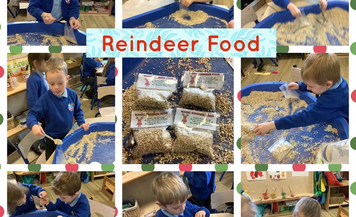 Image of Reception:  making Reindeer food 