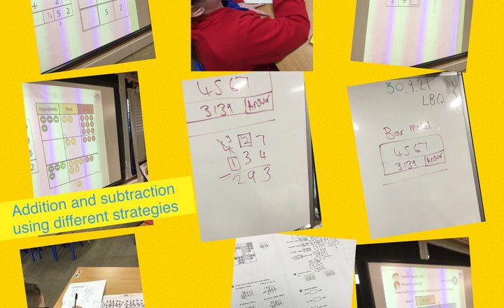 Image of Addition and subtraction using different strategies