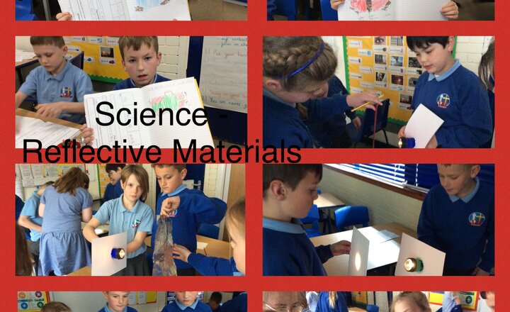 Image of Year 3  Science - Investigating reflective materials