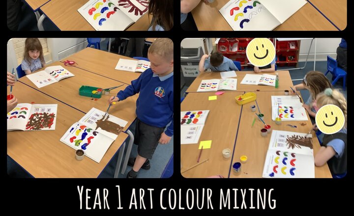 Image of Year 1 Art Colour Mixing