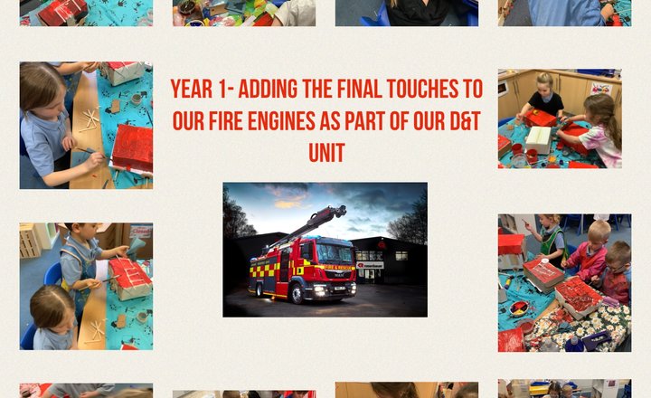 Image of Year 1- Decorating our Fire Engines 