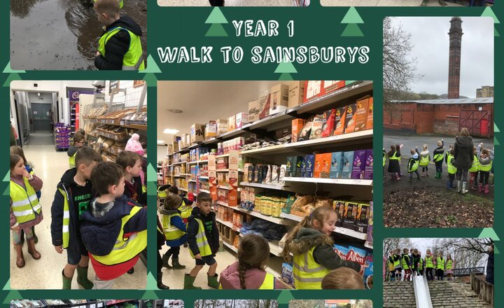 Image of Year 1 DT Healthy and unhealthy foods Walk to Sainsburys