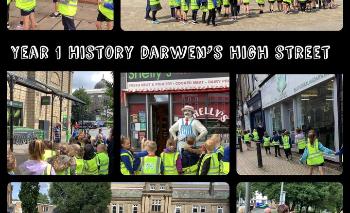 Image of Year 1 History Walk in Darwen High Street