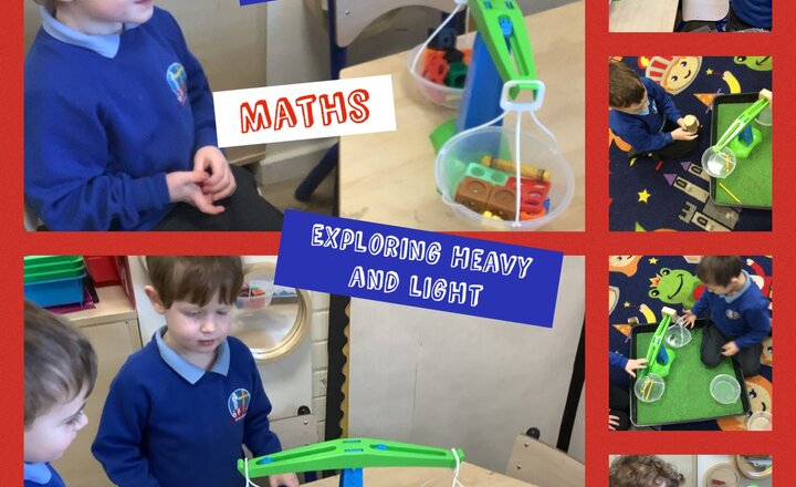 Image of Reception Maths- heavy and light 