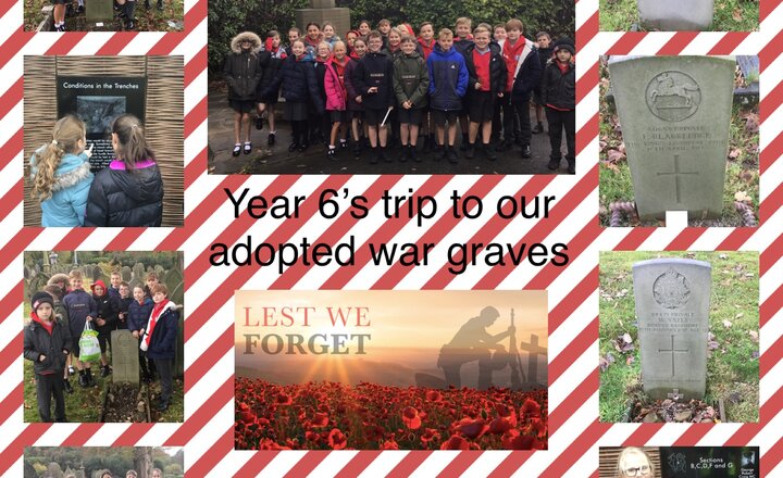 Image of Year 6’s visit to our adopted war graves.