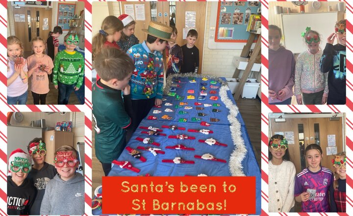 Image of Santa’s been to St Barnabas! 