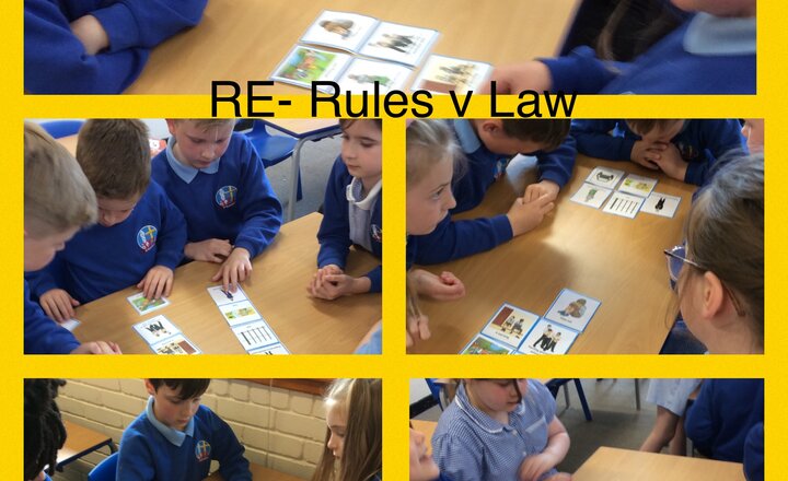 Image of Year 3 - RE - Comparing breaking rules to breaking the law and any consequences