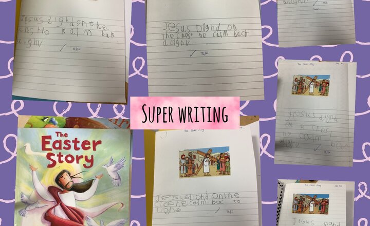 Image of Reception: Easter Story Writing 