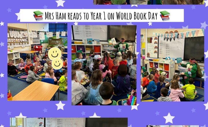 Image of Year 1- Mrs Ham Reads to Year One on World Book Day