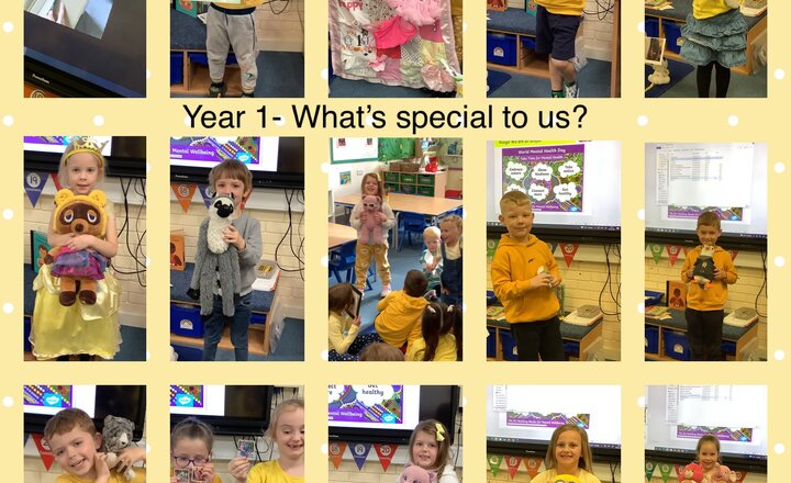 Image of Year 1- what’s special to us?