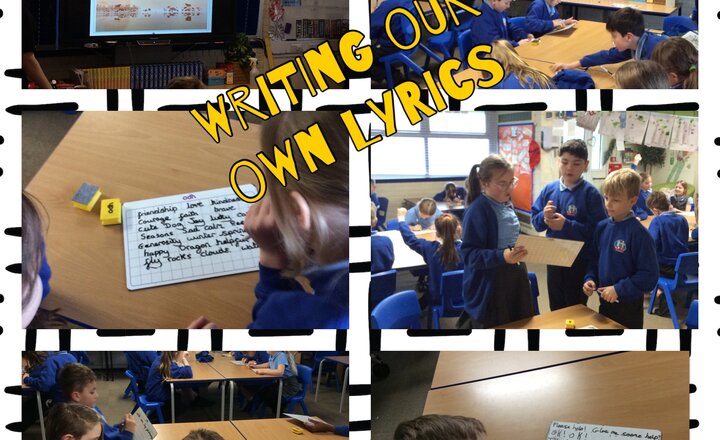 Image of Year 4- Writing our own lyrics in music 