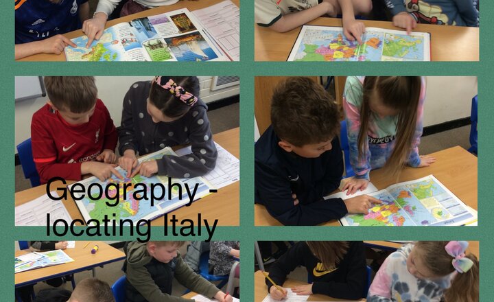 Image of Year 3 Geography - locating Italy on a map