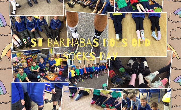 Image of Odd Socks Day at St Barnabas 