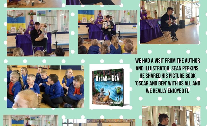 Image of Author and Illustrator Sean Perkins visits St Barnabas  