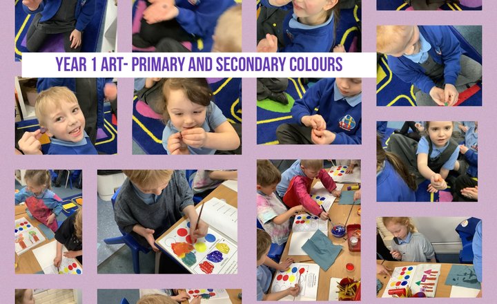 Image of Year 1 Art- Primary and Secondary Colours  