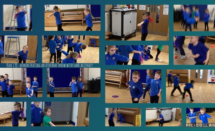 Image of Year 1 PE- Demonstrating an Overarm Throw