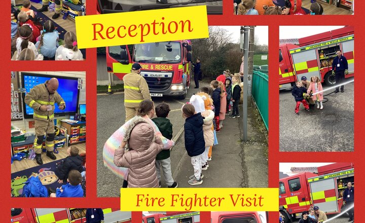 Image of Reception- fire fighter visit 