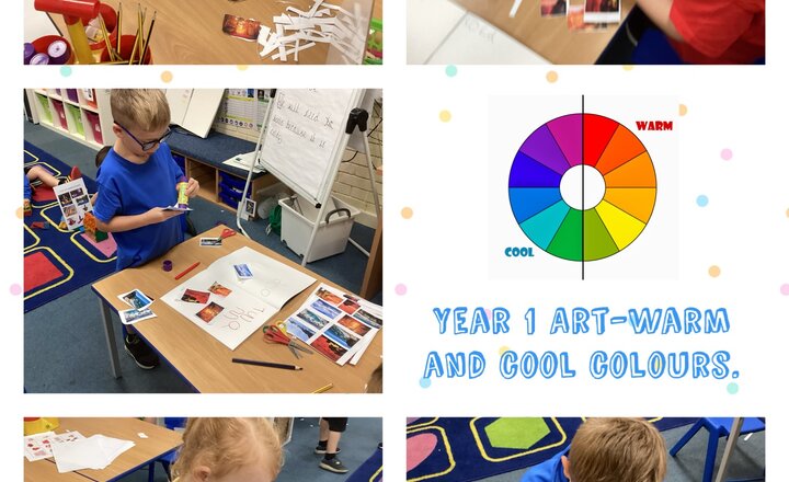 Image of Year 1 Art- Warm and cool colours