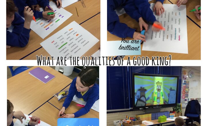 Image of Year 4 - Considering the qualities of a good King 