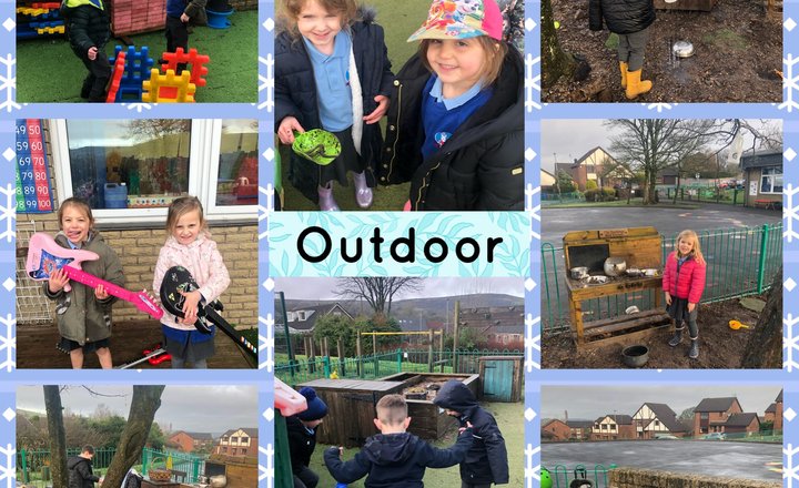 Image of Outdoor exploration in Reception 