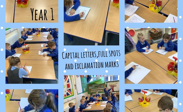 Image of Year 1- Capital letters,full stops and exclamation marks. 
