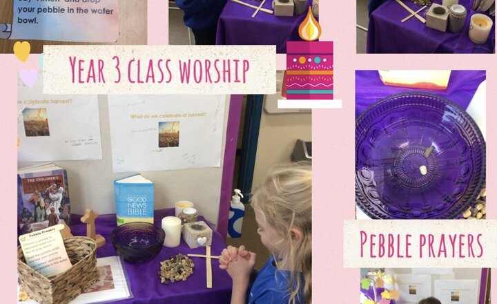 Image of Year 3 Class Worship: Pebble Prayers 