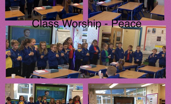 Image of Year 3 Class Worship for Peace