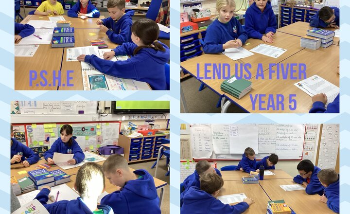 Image of Year 5 - PSHE- Lend us a Fiver