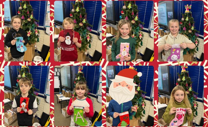 Image of Year 4 Seasonal Stockings Completed Part 1 