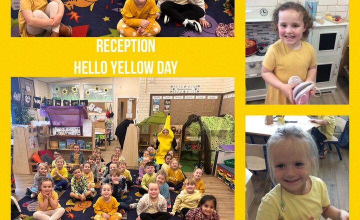 Image of Reception celebrate Hello Yellow Day