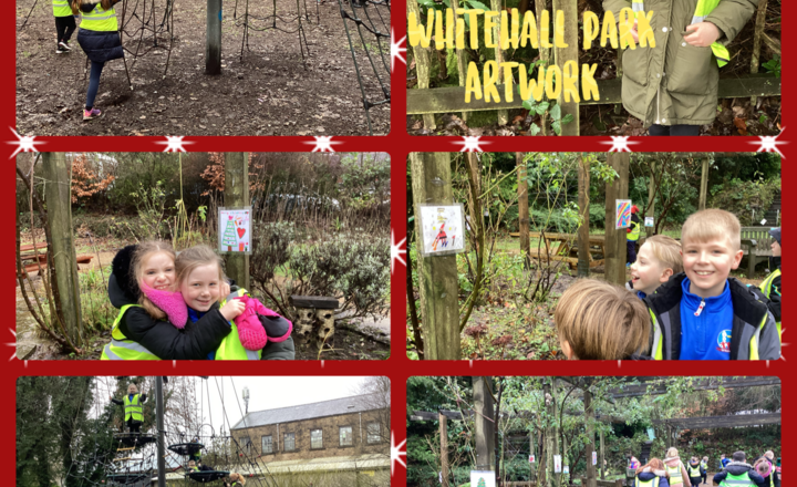 Image of Year 3- Whitehall Park- Singing Christmas songs and admiring the Artwork