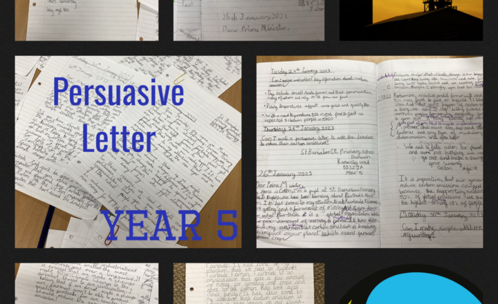 Image of Year 5- Persuasive Writing- Letters to the Prime Minister