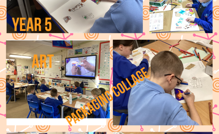 Image of Year 5- Art- Packaging Collage 