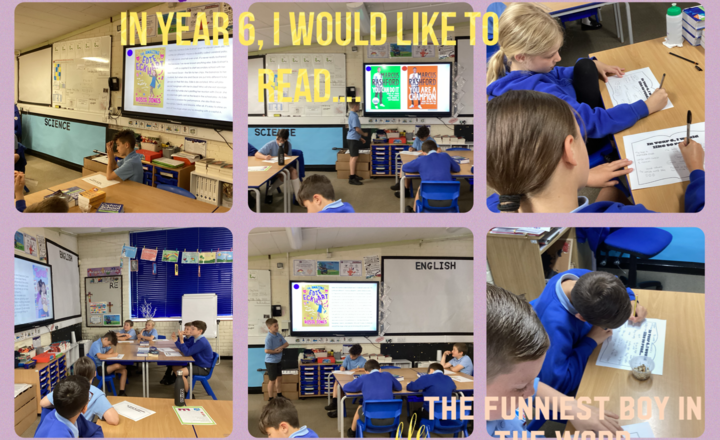 Image of Year 5- Reading- In Year 6, I Would Like To Read.... 