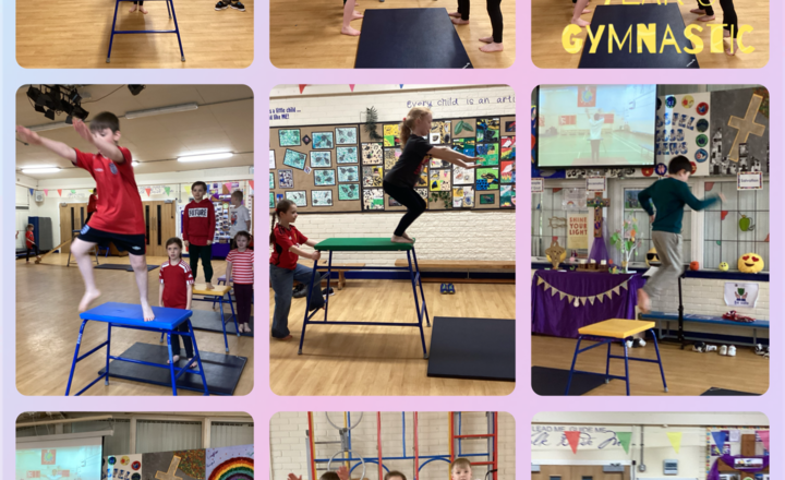 Image of Year 3- Gymnastics- Use apparatus to perform jumping actions.