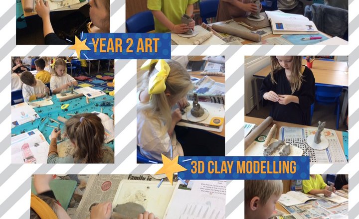 Image of Year 2 3D Clay Modelling! 