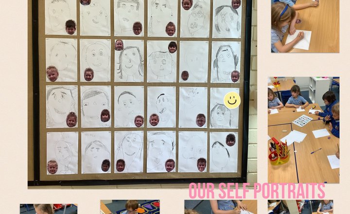 Image of Year 1's super self-portraits!