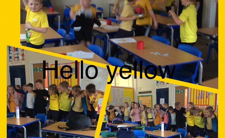 Image of Year 3 say 'hello yellow'!