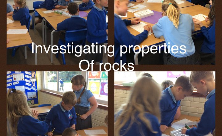 Image of Investigating rocks in Year 3!